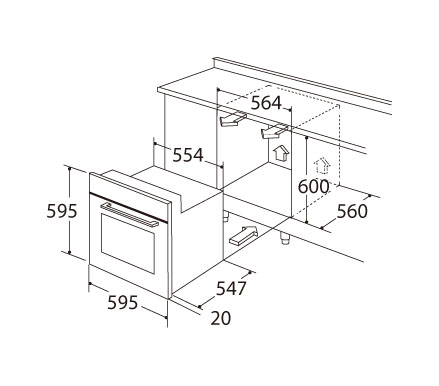  BIL610T3-B1  96mm  control panel